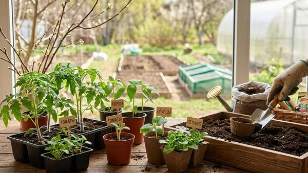 Успеть до конца апреля: полный список овощей и цветов, которые еще не поздно посадить на рассаду