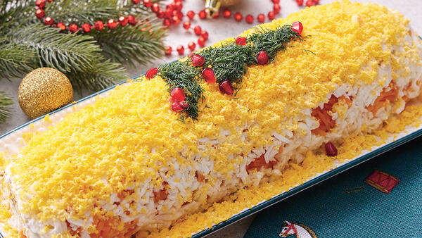 Александр Белькович: салат-рулет Мимоза