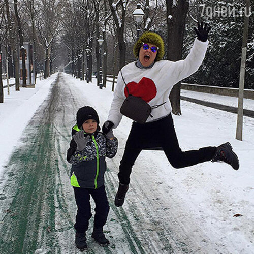 Анна Нетребко с сыном