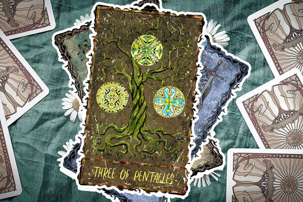 Тройка пентаклей Таро: значение и сочетание