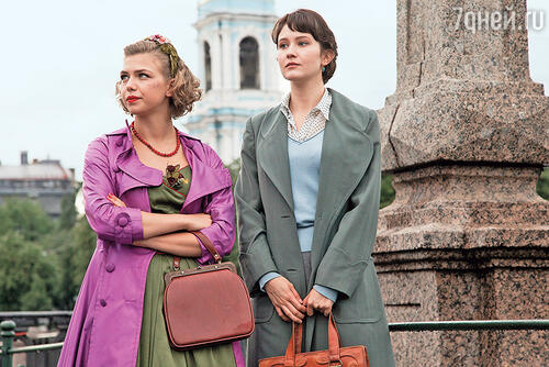 С Таисией Вилковой в сериале «Отличница». 2017 г.
