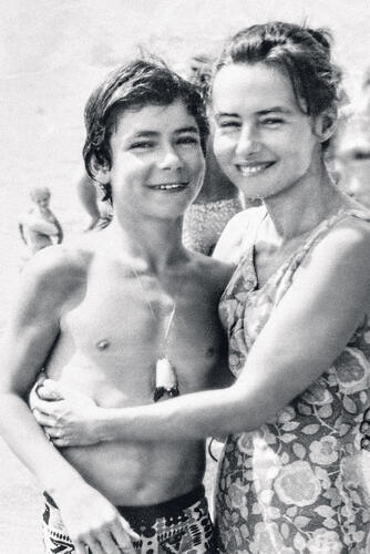 Виктория Лепко с сыном Антоном, 1971 год