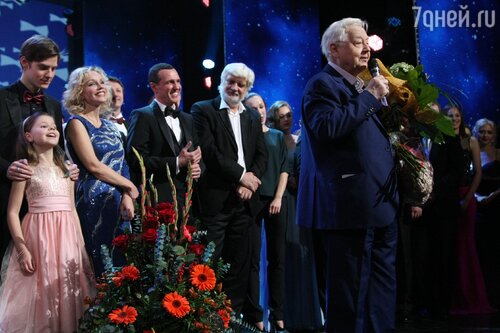 Олег Табаков на своем 80-летнем юбилее