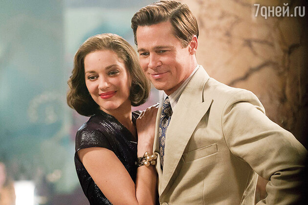 Марион Котийяр с Брэдом Питтом Марион Котийяр с Брэдом Питтом