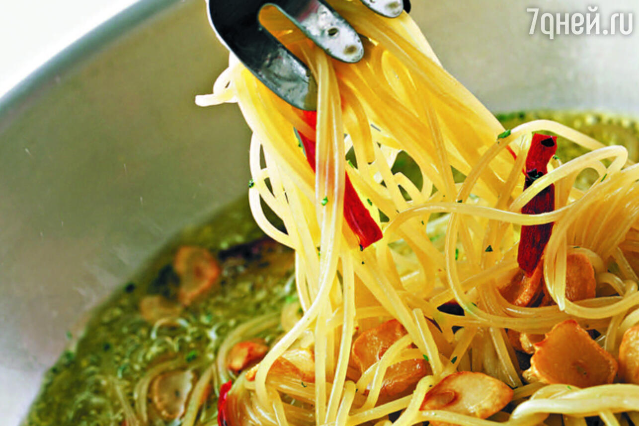 Рецепт спагетти с чесноком, оливковым маслом и тартаром из тунца: шаги приготовления и секреты