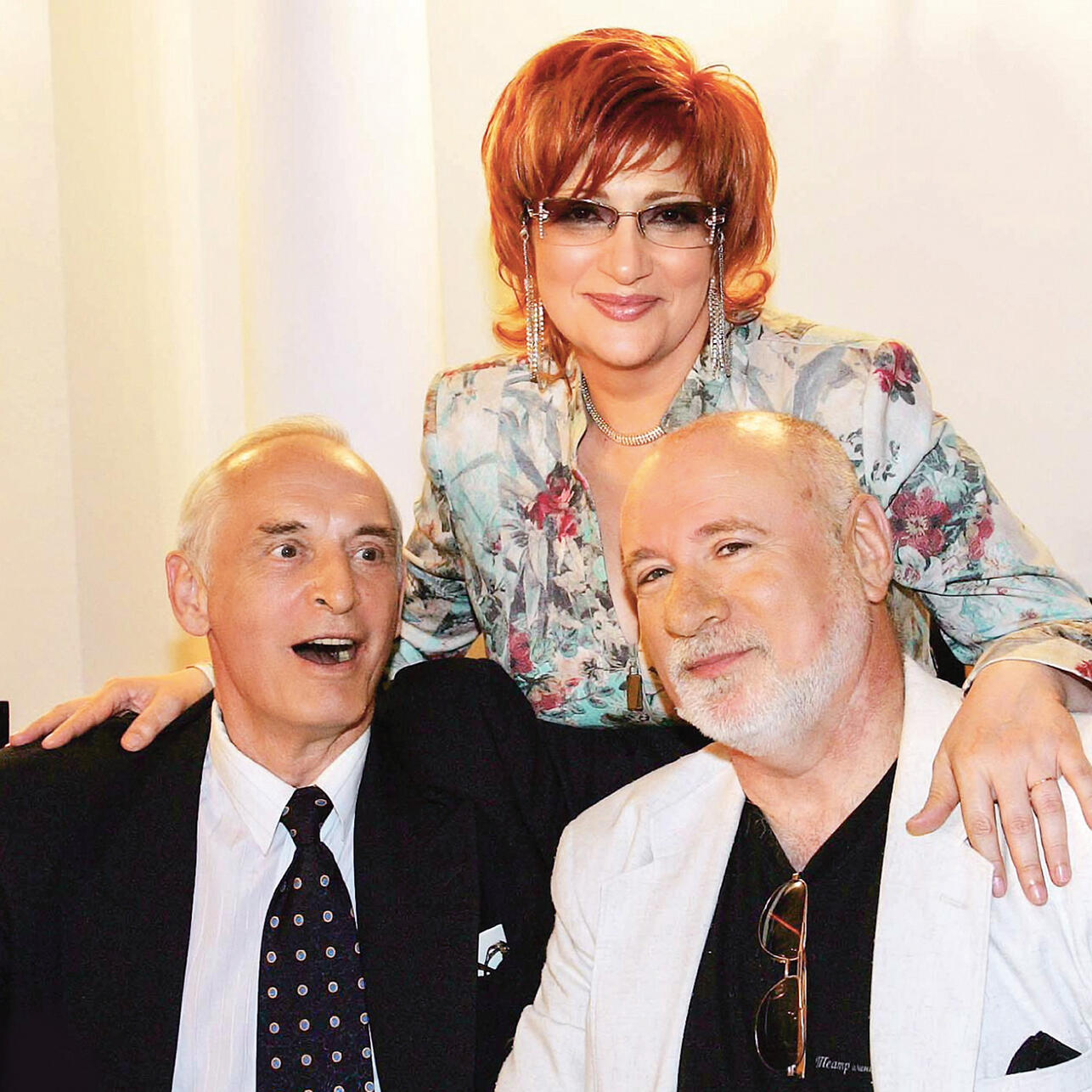 Алла Зохина с Василием Лановым и Борисом Львовичем
