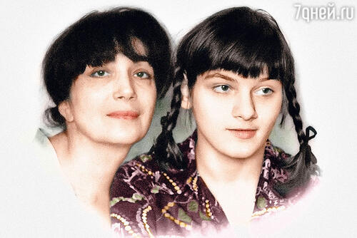 Гитана Аркадьевна с дочерью Марией. 1980 г.