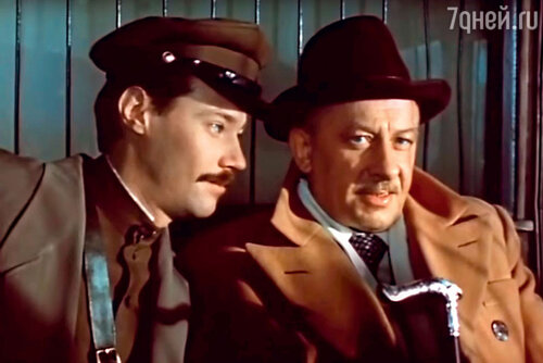 С Владимиром Конкиным в фильме «Место встречи изменить нельзя». 1979 г.