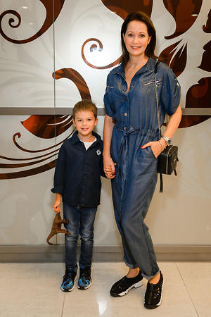 Ольга Кабо с сыном Виктором