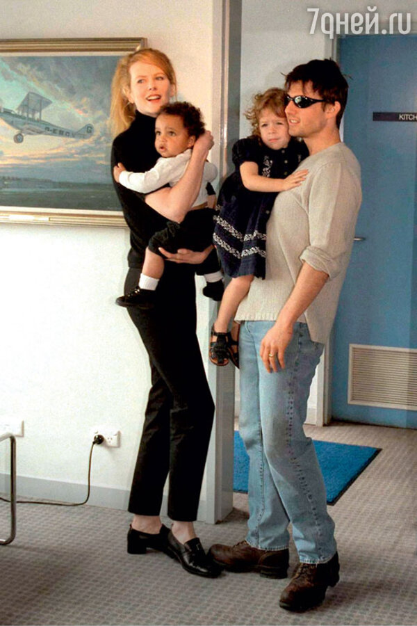 Том Круз и Николь Кидман с детьми