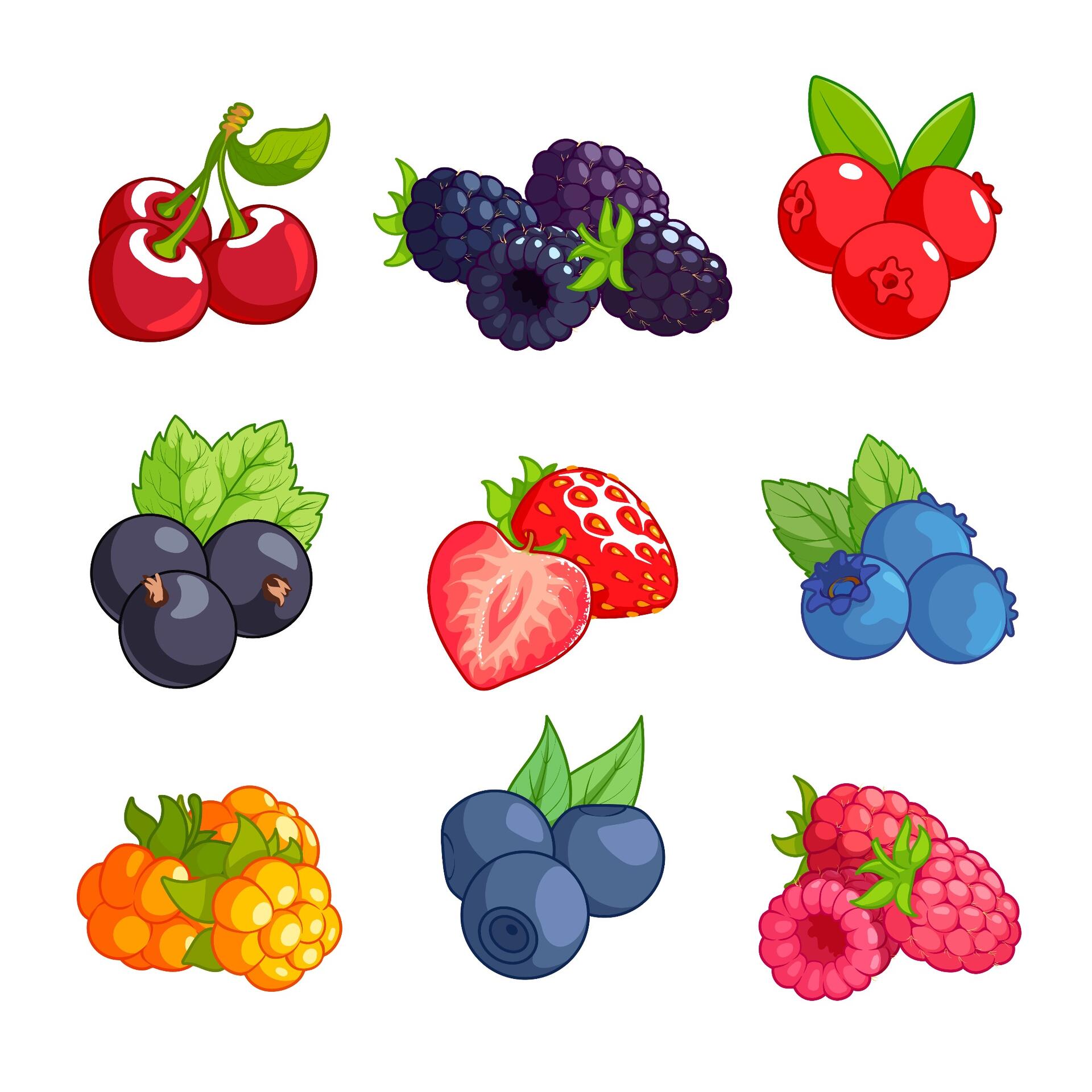 Картинки ягоды и фрукты для детей детского сада