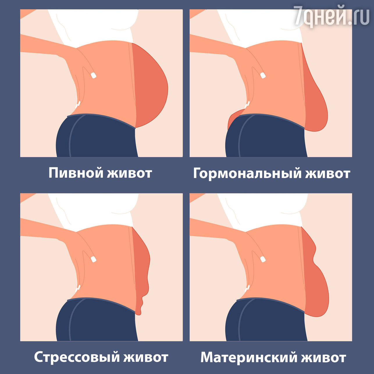 Не втянуть: почему у женщин появляется гормональный живот и как его убрать - 7Дней.ру