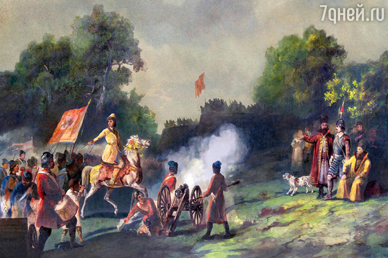 Николай Каразин. «Петр с потешными у крепостцы Пресбург». 1872 год. 