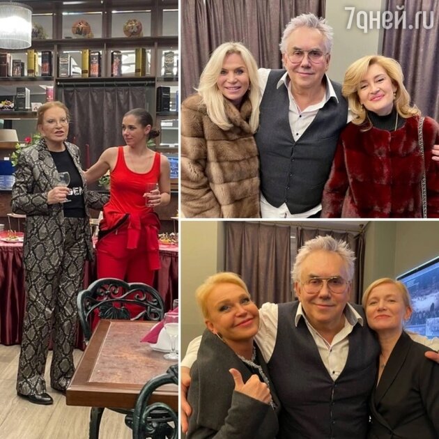 Станислав Садальский с Мариной Юдашкиной и Галиной Максаковой - фото