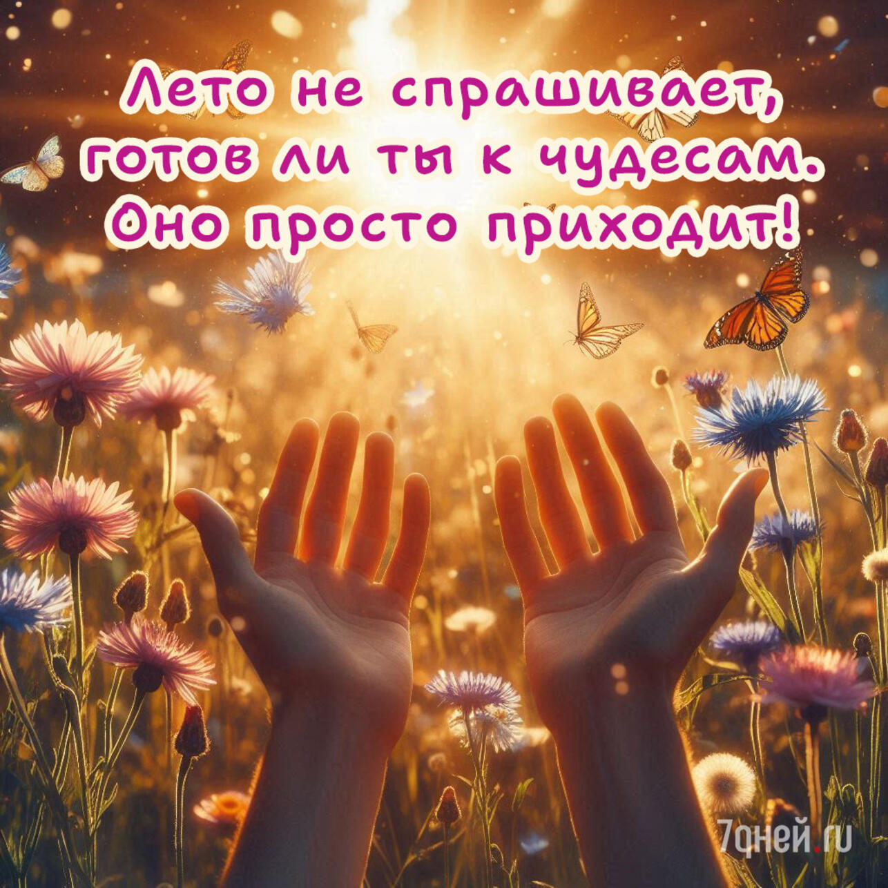 первый день лета, открытки лето, картинки с летом, летние открытки, летнее настроение, летние пожелания, летние цитаты, красивые открытки, 1 июня, лето началось