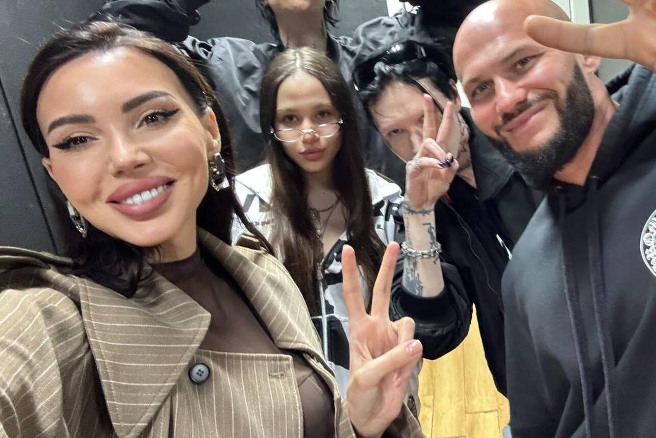 Оксана Самойлова, Джиган, их старшая дочь Ариела