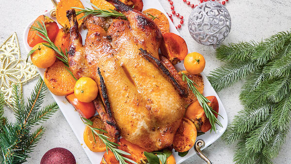 Александр Белькович: запеченная утка с хурмой