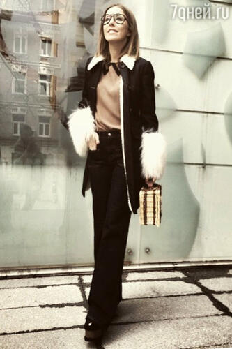 Ксения Собчак в Miu Miu & J Brand