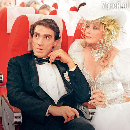 С Верой Алентовой в фильме «Ширли-мырли». 1995 г.