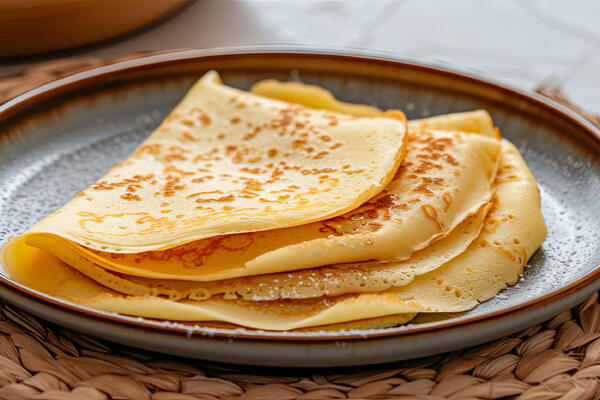 Рецепт тонких блинчиков на растительном молоке