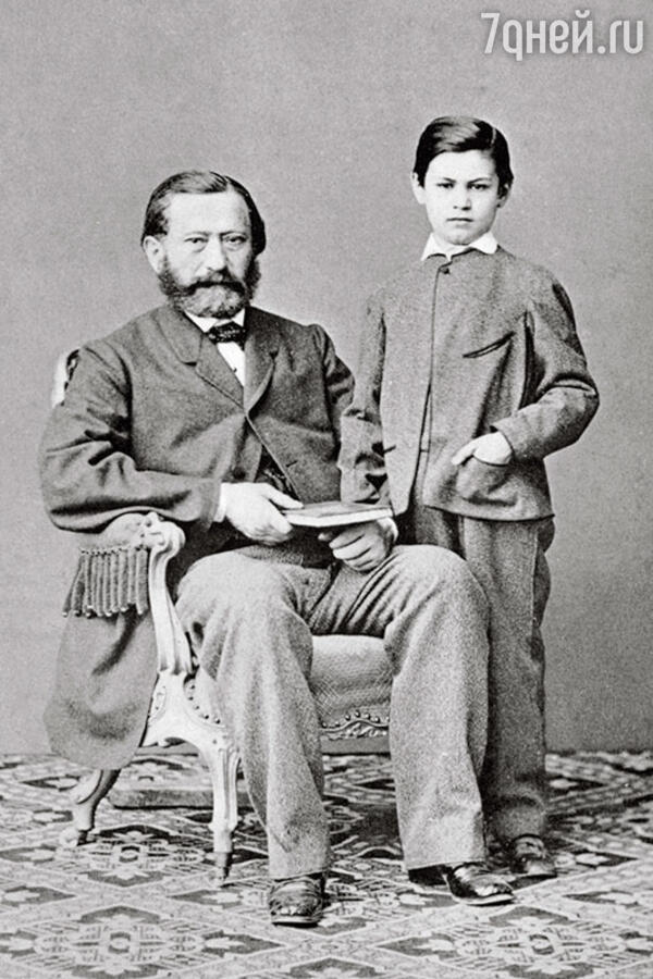 Зигмунд Фрейд с отцом 