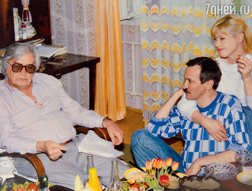 Юрий Любимов в гостях у Леонида Филатова и Нины Шацкой. 1988 г.