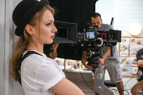 Валерия Федорович на съемках сериала «Кухня», 2013 год