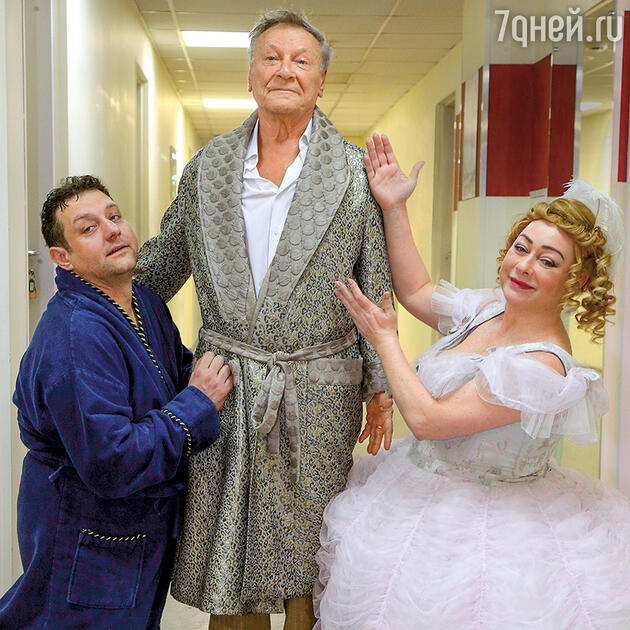 Сергей Шакуров с Михаилом Полицеймако и Марией Ароновой