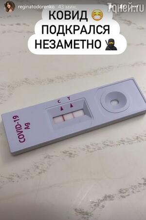 Тест на коронавирус Регины Тодоренко - фото