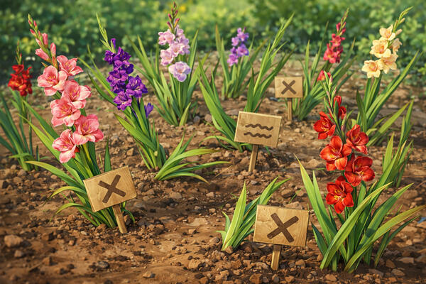 Чтобы не смотрели «в забор»: 3 ошибки при посадке гладиолусов, которые портят вид всей клумбы