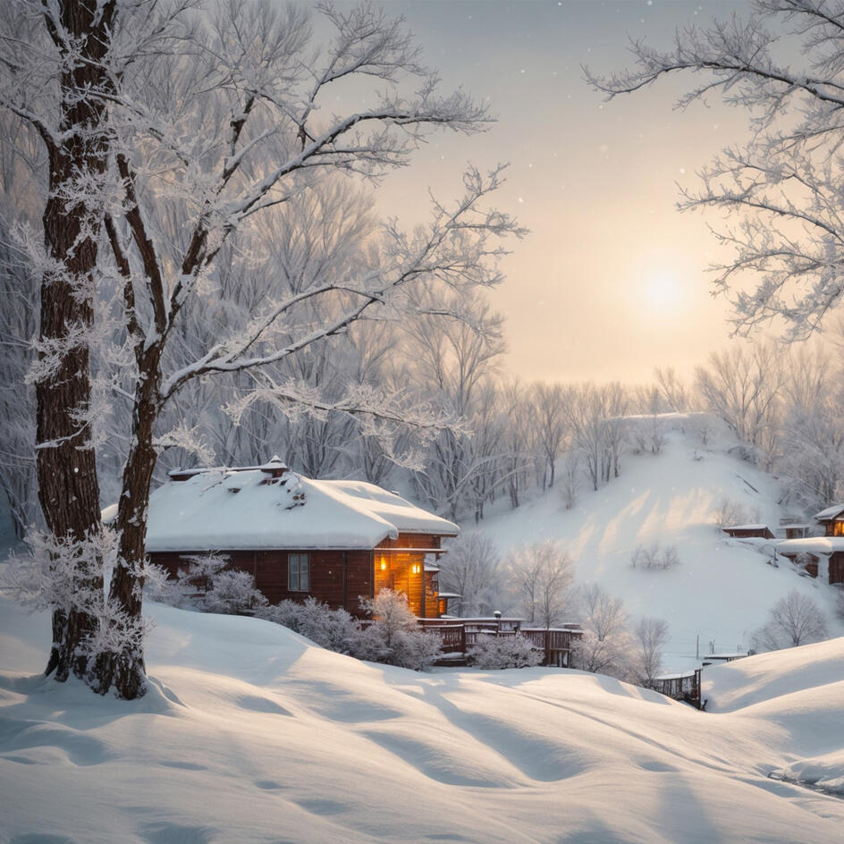 Зимние открытки «С добрым утром»: 15 картинок для уютного начала дня