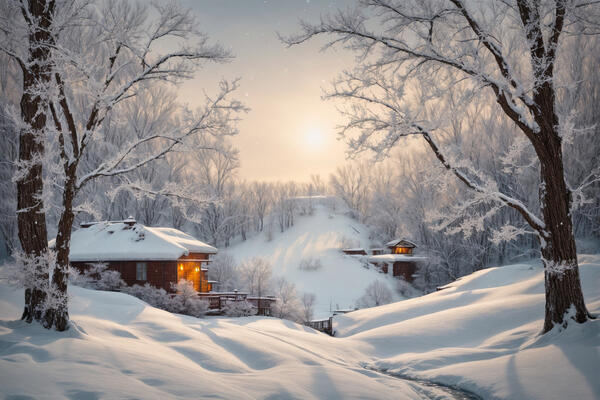 Зимние открытки «С добрым утром»: 15 картинок для уютного начала дня