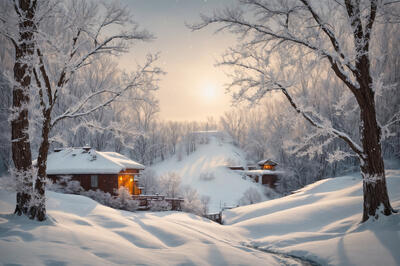 Зимние открытки «С добрым утром»: 15 картинок для уютного начала дня