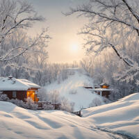 Зимние открытки «С добрым утром»: 15 картинок для уютного начала дня