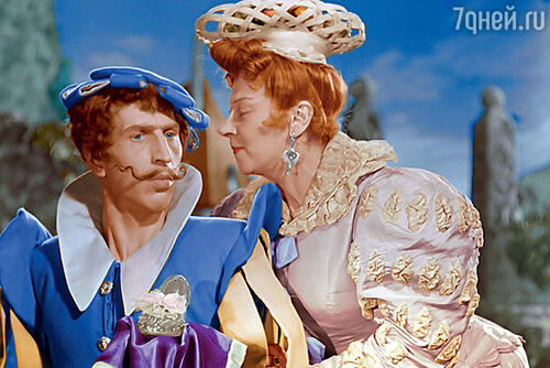 С Сергеем Филипповым в фильме «Золушка». 1947 г.