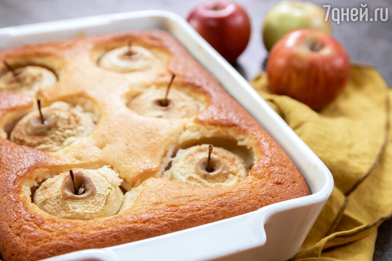Творожный пирог с яблоками, пошаговый рецепт на ккал, фото, ингредиенты - Катюша