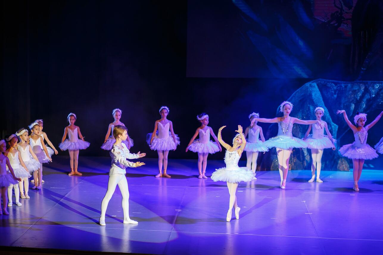 Сцена из балета "Лебединое озеро" фото