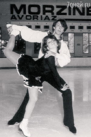 Андрей Букин и Наталья Бестемьянова на выступлениях в Авориазе (Франция). 1986 г.