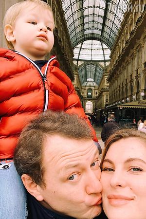 Марат Башаров с женой Елизаветой и сыном Марселем