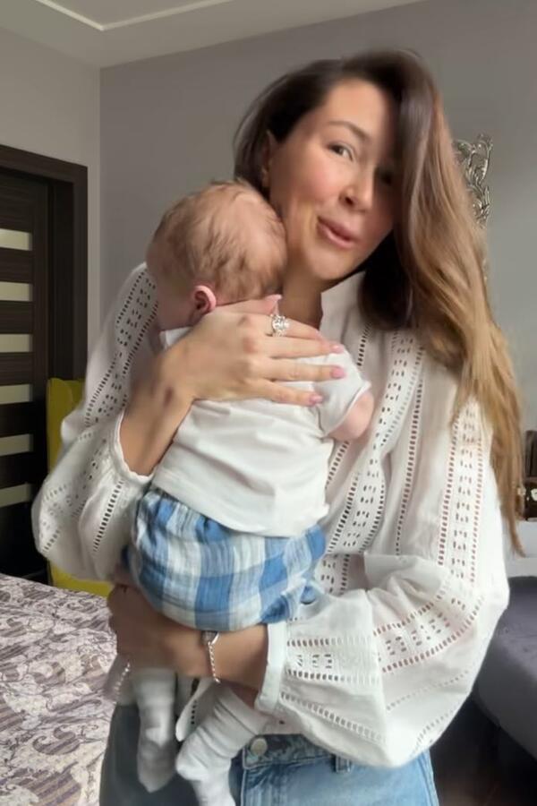 Анна Заворотнюк с сыном
