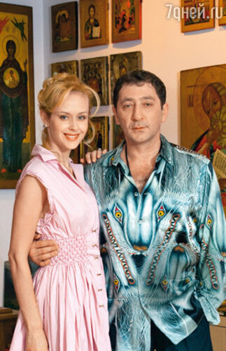 Григорий Лепс с женой Анной
