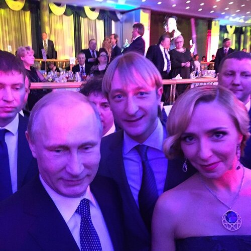 Необычное селфи Евгения Плющенко и Татьяны Навки