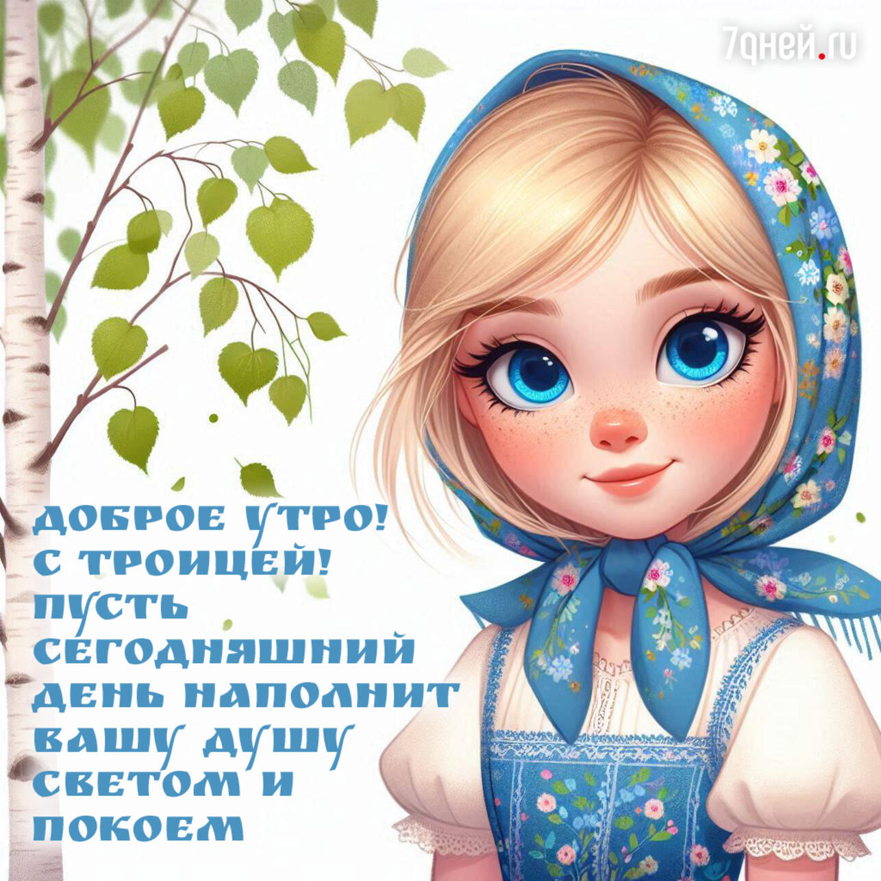 открытки с Троицей, поздравления с Троицей, открытки ко дню Святой Троицы, красивые открытки Троица, Троица 2025, пожелания на Троицу, христианские открытки, добрые слова к Троице, картинки с Троицей, утренние поздравления Троица