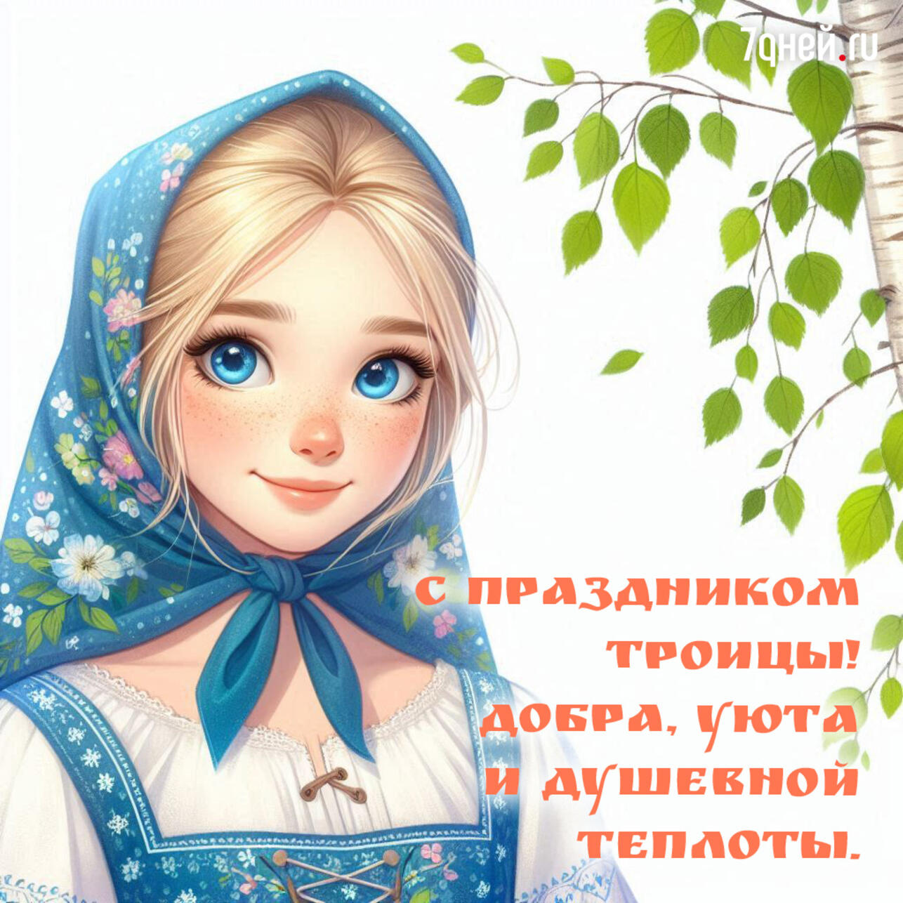 открытки с Троицей, поздравления с Троицей, открытки ко дню Святой Троицы, красивые открытки Троица, Троица 2025, пожелания на Троицу, христианские открытки, добрые слова к Троице, картинки с Троицей, утренние поздравления Троица