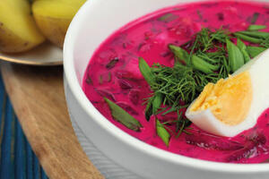 Литовский холодный борщ: пошаговый рецепт культового супа