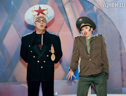 С Владимиром Винокуром в концерте Театра пародий. 2007 г.