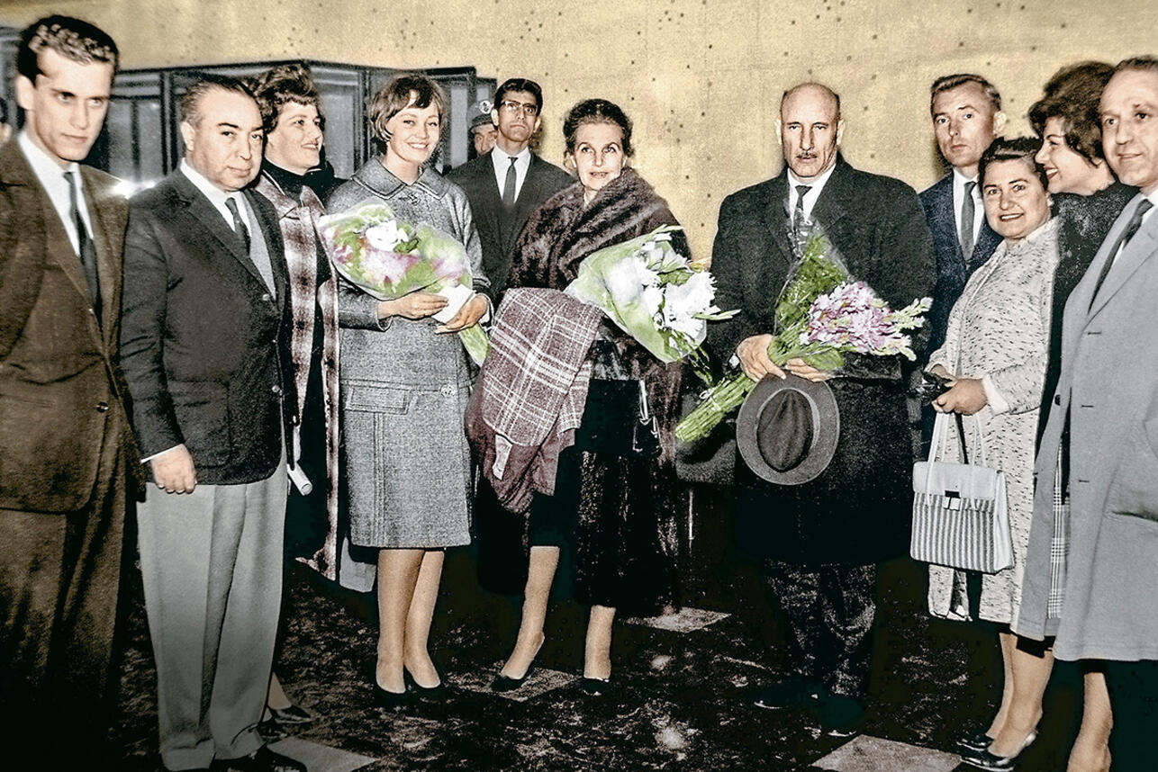 Лариса Лужина с Тамарой Макаровой и Сергеем Герасимовым