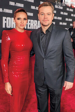 Мэтт Дэймон с женой Мэтт Дэймон с женой