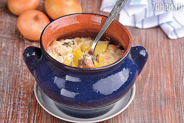 Рыба в горшочке. Фото