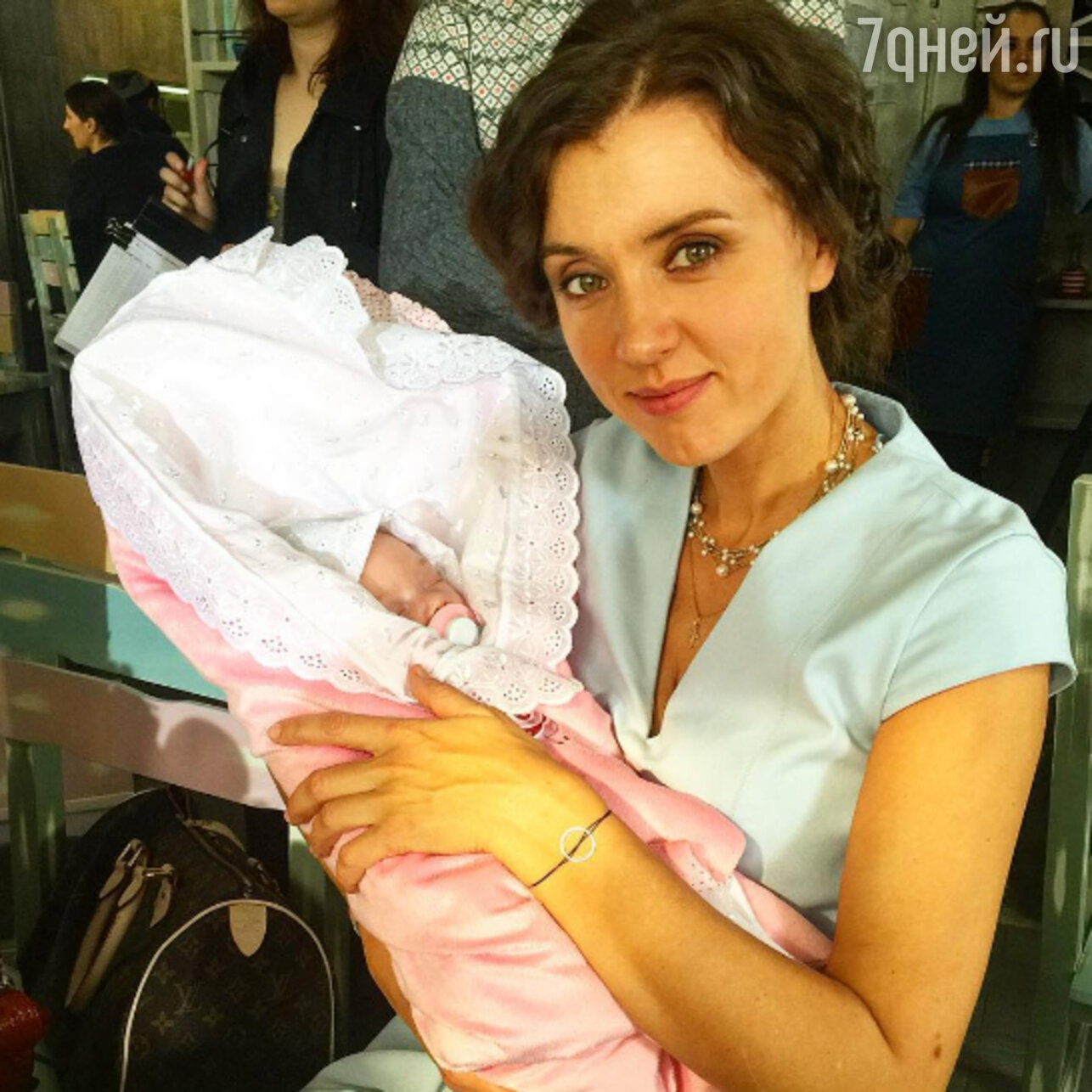Ксения Алферова с дочкой